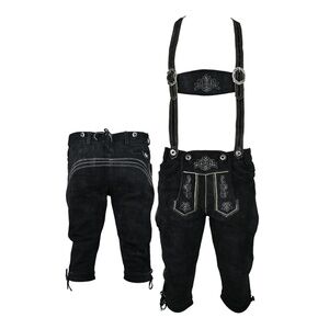 Touch&Torn Adult Bavarian Trachten German Lederhosen Men with Suspender